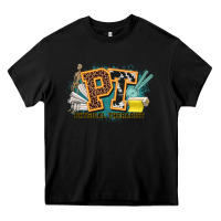 Black pt physical therapist western Heavy Core Tee - NancyCooperArtShop