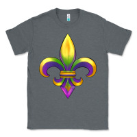 Charcoal Heather mardi gras Classic Tee - RanaPortraitStore