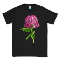 Black Red Clover Illustrations Classic Tee - LillyAllenDesigns