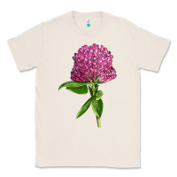 Natural Red Clover Illustrations Classic Tee - LillyAllenDesigns