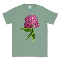 Sage Red Clover Illustrations Classic Tee - LillyAllenDesigns