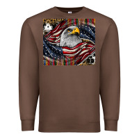 Chestnut American eagle Premium Sweatshirt - CowhideDigitalArt