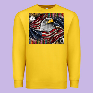 American Eagle Premium Sweatshirt Designed By Cowhidedigitalart