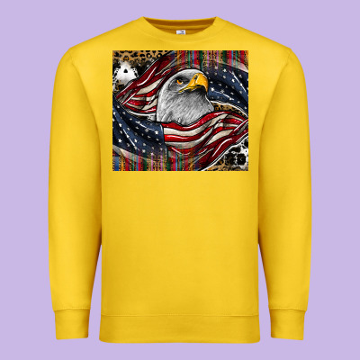 American Eagle Premium Sweatshirt Designed By Cowhidedigitalart