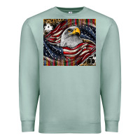 Seafoam American eagle Premium Sweatshirt - CowhideDigitalArt