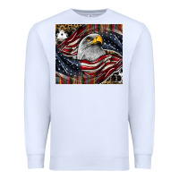 White American eagle Premium Sweatshirt - CowhideDigitalArt