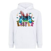 White Happy Easter Gamer Heavyweight Hoodie - CowhideDigitalArt