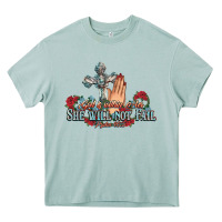 Arona she will not fail psalm christian cross pray Heavy Core Tee - NancyCooperArtShop