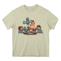 She Will Not Fail Psalm Christian Cross Pray Heavy Core Tee | Teevron