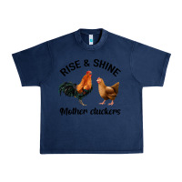 Navy Rise and Shine Mother Cluckers Urban Heavy Tee - Bettercallsaul