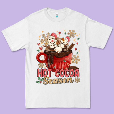 Hot Cocoa Season Premium Tee Designed By Maliassmallbusiness