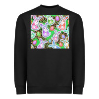 Black Easter bunny and egg Heavyweight Sweatshirt - CowGirlArtShop