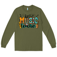 Army Green music teacher Long Sleeve Tee - RanaPortraitStore
