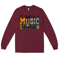 Burgundy music teacher Long Sleeve Tee - RanaPortraitStore