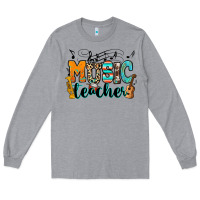 Heather Grey music teacher Long Sleeve Tee - RanaPortraitStore