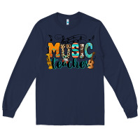 Navy music teacher Long Sleeve Tee - RanaPortraitStore