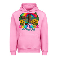 Fuchsia Pink camp more worry less with caravan Urban Hoodie - Artiststas
