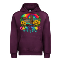 Mauve Wine camp more worry less with caravan Urban Hoodie - Artiststas