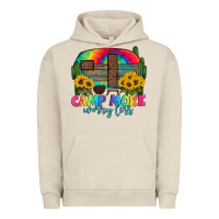 Pigment French Oak camp more worry less with caravan Urban Hoodie - Artiststas