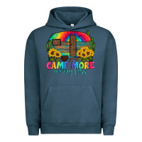 Pigment Midnight Navy camp more worry less with caravan Urban Hoodie - Artiststas