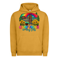 Pigment Peanut Butter camp more worry less with caravan Urban Hoodie - Artiststas