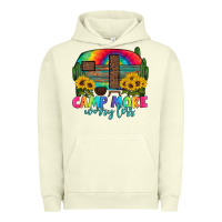 Pigment Pistachio camp more worry less with caravan Urban Hoodie - Artiststas