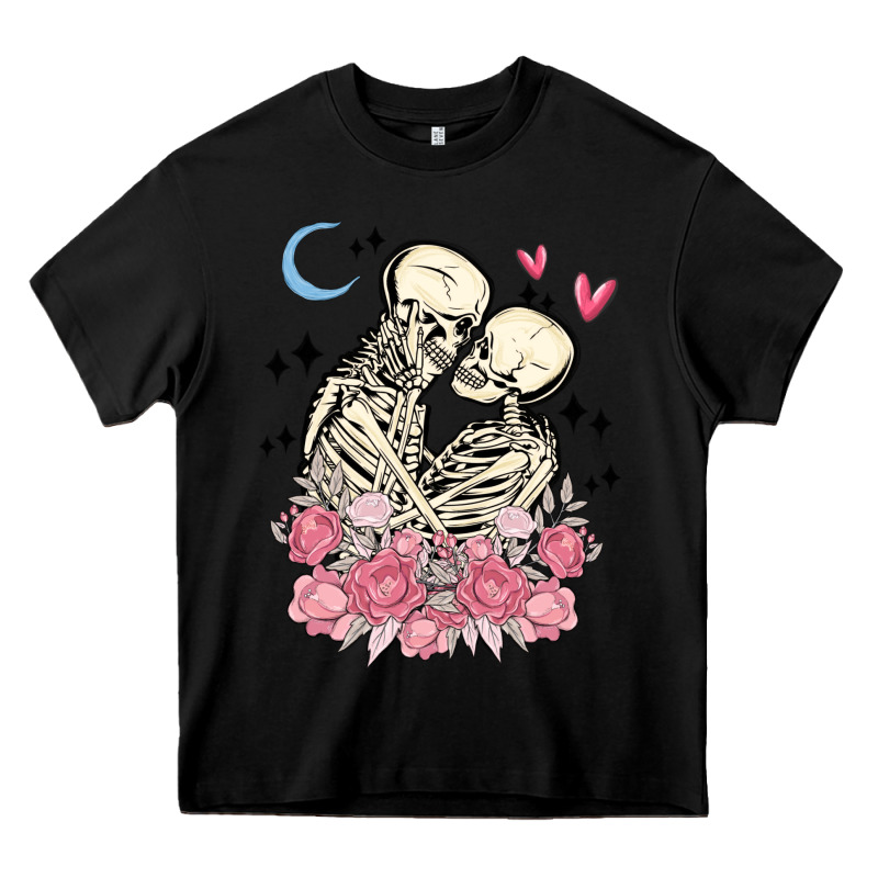 The Lovers Skeletons Heavy Core Tee by MaliasSmallBusiness | Teevron