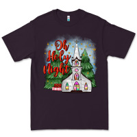 Plum christmas church oh holy night Premium Tee - MaliasSmallBusiness