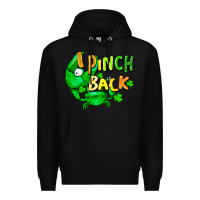 Black I pinch back with crab st. patricks day Premium Hoodie - FaDigitalArtStudio