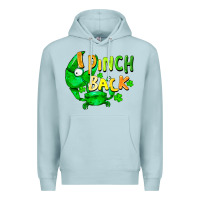 Blue Mist I pinch back with crab st. patricks day Premium Hoodie - FaDigitalArtStudio