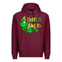 Burgundy I pinch back with crab st. patricks day Premium Hoodie - FaDigitalArtStudio