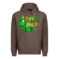 Coffee I pinch back with crab st. patricks day Premium Hoodie - FaDigitalArtStudio