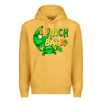 Mustard I pinch back with crab st. patricks day Premium Hoodie - FaDigitalArtStudio