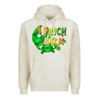 Oatmeal Heather I pinch back with crab st. patricks day Premium Hoodie - FaDigitalArtStudio