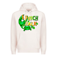 Pale Pink I pinch back with crab st. patricks day Premium Hoodie - FaDigitalArtStudio