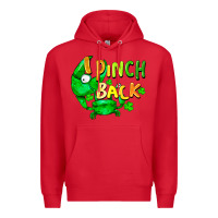 Red I pinch back with crab st. patricks day Premium Hoodie - FaDigitalArtStudio