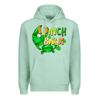 Seafoam I pinch back with crab st. patricks day Premium Hoodie - FaDigitalArtStudio