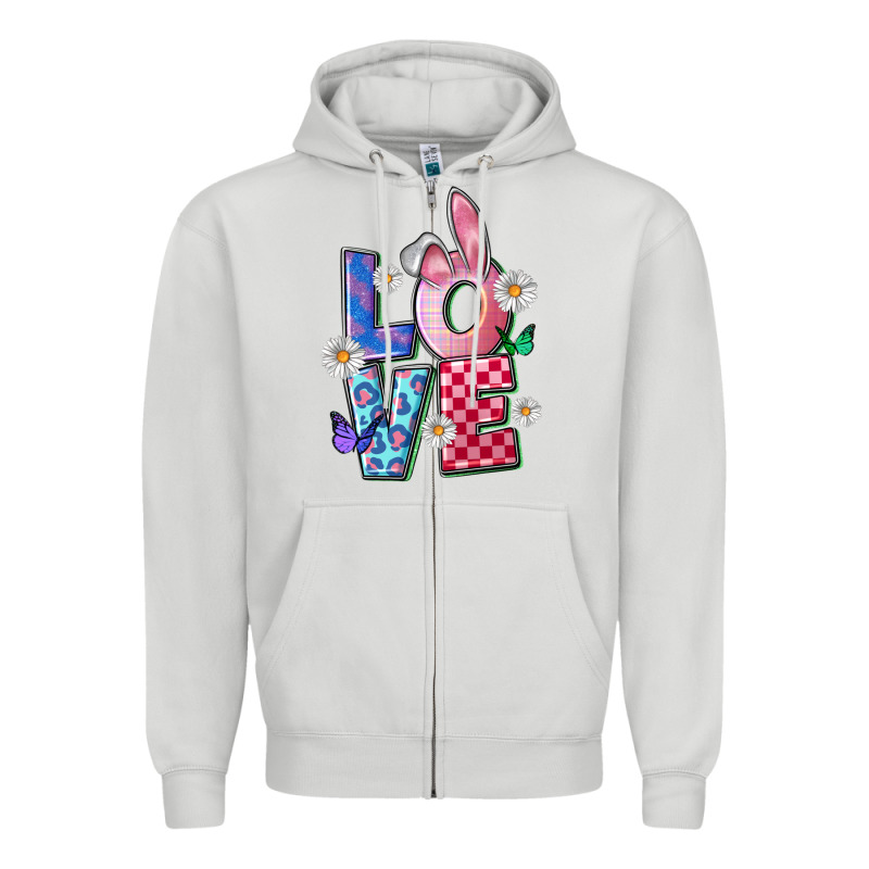 Easter Love Zipper Hoodie by FaDigitalArtStudio | Teevron