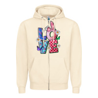 Sandshell easter love Zipper Hoodie - FaDigitalArtStudio