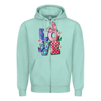 Seafoam easter love Zipper Hoodie - FaDigitalArtStudio