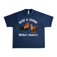 Navy Rise and Shine Mother Cluckers Urban Heavy Tee - Bettercallsaul