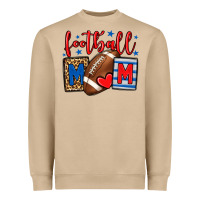 Football Mom Red And Blue Team Color Mother's Day Heavyweight Sweatshirt | Teevron