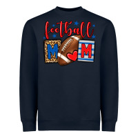 Navy Football mom red and blue team color mother's day Heavyweight Sweatshirt - HowdyJamesFarm