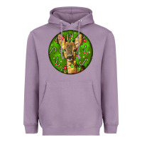 Lavender red brocket deer christmas Heavyweight Hoodie - LillyAllenDesigns