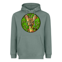Sage red brocket deer christmas Heavyweight Hoodie - LillyAllenDesigns