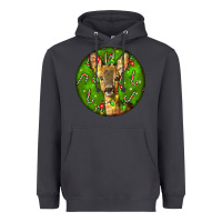 Smoke red brocket deer christmas Heavyweight Hoodie - LillyAllenDesigns