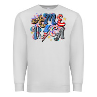 Dove Grey America Premium Sweatshirt - CowhideDigitalArt