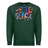 Sports Green America Premium Sweatshirt - CowhideDigitalArt