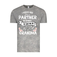 Cloud Rock I Asked God For a Partner In Crime He Sent Me My Crazy Grandma Vintage Tee - Bettercallsaul