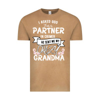 Vintage Camel I Asked God For a Partner In Crime He Sent Me My Crazy Grandma Vintage Tee - Bettercallsaul